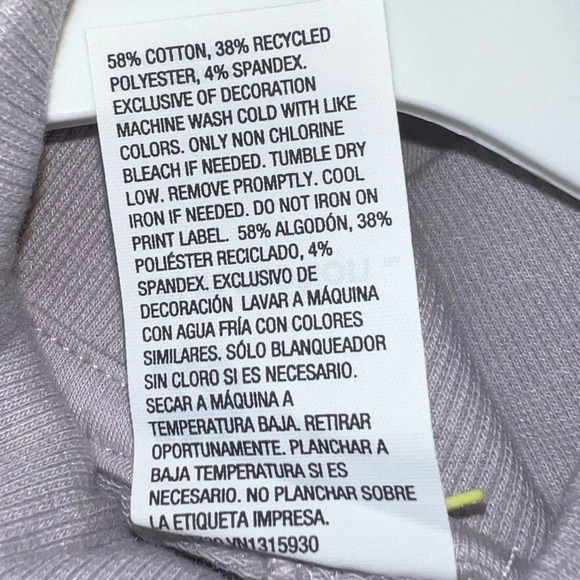 NWT Cropped Length French Terry Sweatshirt - Picture 7 of 12